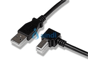 StarTech.com Cable Adaptador USB 3m para Impresora Acodado - 1x USB A Macho - 1x USB B Macho en Ángulo Derecho