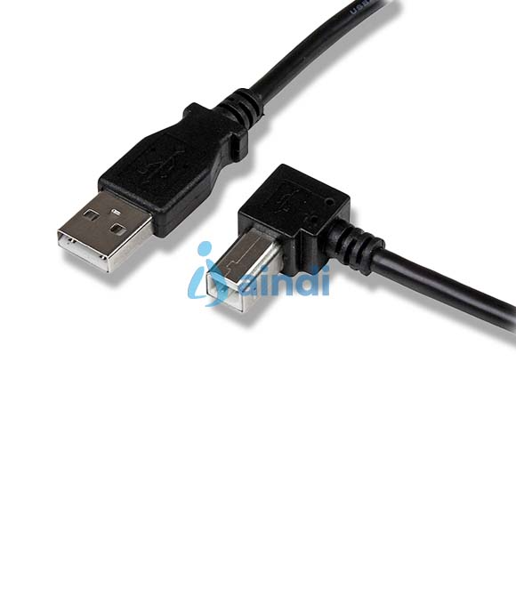StarTech.com Cable Adaptador USB 3m para Impresora Acodado - 1x USB A Macho - 1x USB B Macho en Ángulo Derecho. Longitud de cable: 3 m. Conector 1: US