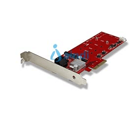 StarTech.com Tarjeta PCI Express Controladora de 2x SSD NGFF M.2 y 2x Puertos SATA III