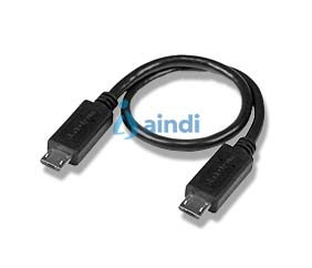 StarTech.com Cable USB OTG de 20cm - Cable Adaptador Micro USB a Micro USB - Macho a Macho