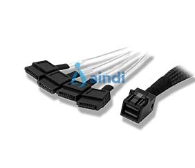 StarTech.com Cable Mini SAS Interno a SATA de 1m - Cable SFF-8643 a 4x SATA