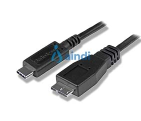 StarTech.com Cable Adaptador de 50cm USB-C a Micro USB-B - USB 3.1 (10Gbps) USB Tipo C