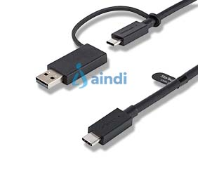 StarTech.com USBCCADP cable USB USB 3.2 Gen 2 (3.1 Gen 2) 1 m USB C Negro