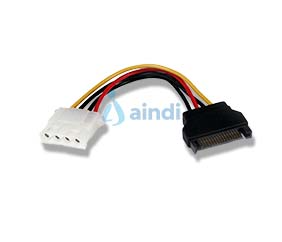 StarTech.com Cable de Alimentación de 15cm Adaptador Molex LP4 a SATA - Hembra a Macho