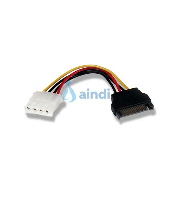 StarTech.com Cable de Alimentación de 15cm Adaptador Molex LP4 a SATA - Hembra a Macho