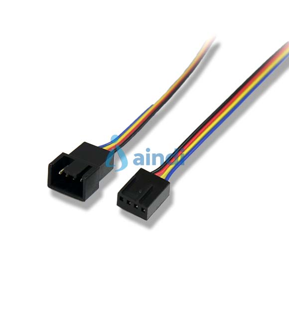 StarTech.com Cable Extensor PWM de 0.3m para Alimentación de Ventilador (4 Pines) - Macho a Hembra