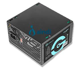 GETTTECH GFS-60020-01 Fuente de poder ATX 600W con ventilador de 120 mm y eficiencia energética
