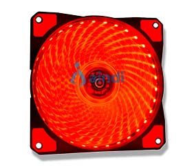 Naceb Gaming NA-0919R Ventilador para Gabinete Negro/Rojo 1200 RPM | NA-0919R