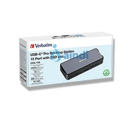 Verbatim CDS-15S Alámbrico USB 3.2 Gen 1 (3.1 Gen 1) Type-C Negro, Gris