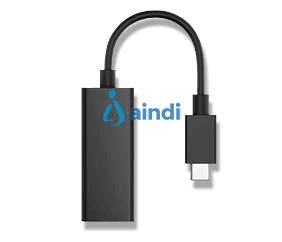 Adaptador de red hp g2 usb-c a rj45 gigabit ethernet negro1yw