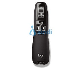 Logitech R800 Presentador Wireless con Pantalla LCD y Puntero Láser Verde | 910-001350
