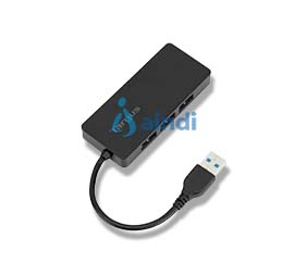 Targus ACH124US Hub USB 3.0 de 4 Puertos para Windows y Mac, Negro
