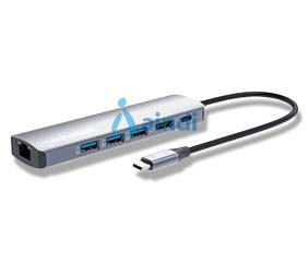 Docking Station MANHATTAN 153959 Docking USB-C con Hub 6 en 1 Product Key 153959