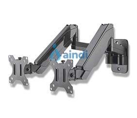 Manhattan 461597 Soporte para 2 Monitores 17" a 32" con altura ajustable y pistón