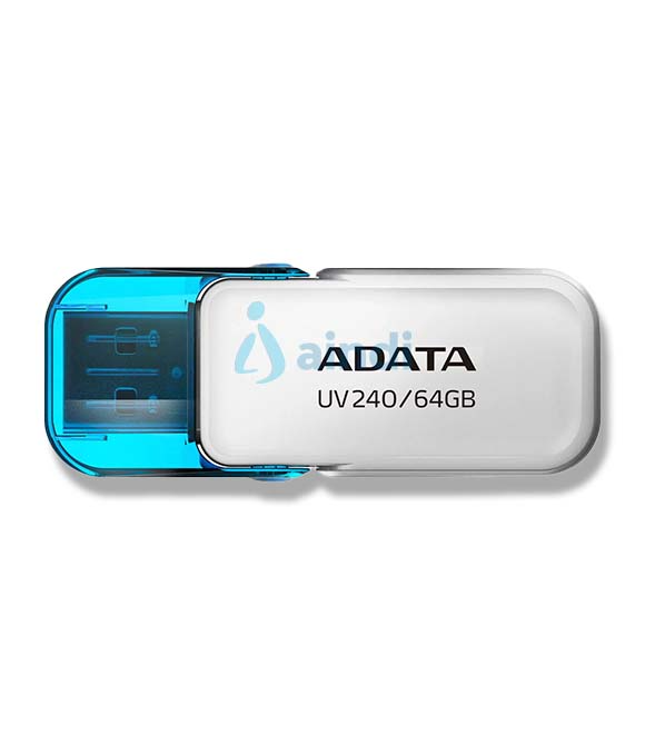Memoria USB ADATA 64GB UV240 - Blanco/Azul (USB 2.0)
