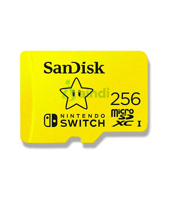 MEMORIA SANDISK 256GB MICRO SDXC NINTENDO SWITCH 100MB/S 4K FULL HD U3 V30