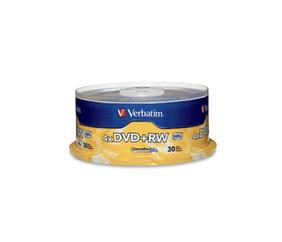 Verbatim Torre de Discos Virgenes para DVD, DVD+RW, 4x, 30 Discos