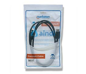 Cable DisplayPort Manhattan 307116 v1.2 2.0m 4K60Hz Blindado Macho-Macho