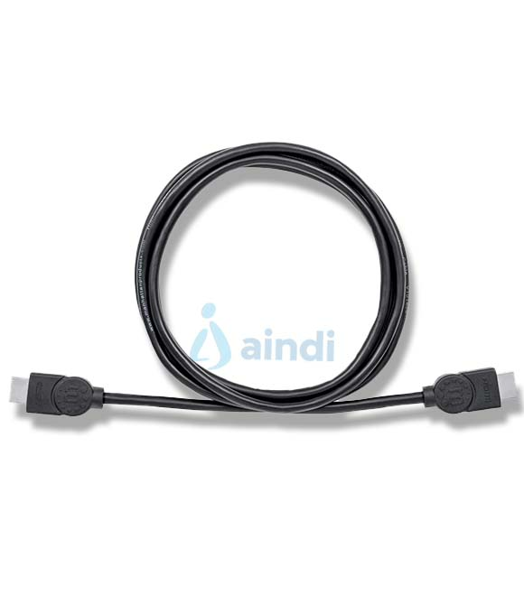 Cable HDMI 1.4 M-M Alta Velocidad con Canal Ethernet Blindado - 2m - Color Negro - Manhattan