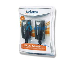 MANHATTAN Cable Extensor de Línea USB hasta 60 m Negro - 179300