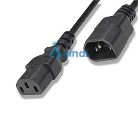 Manhattan Cable Alimentación Monitor a CPU 1.8m Negro 301152