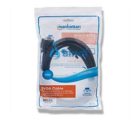 MANHATTAN Cable HD15 M-M para Monitor SVGA 4.5m Negro - 312721