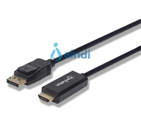 Manhattan 153201 Cable DisplayPort a HDMI M-M 4K 1.8 m | Product key 153201