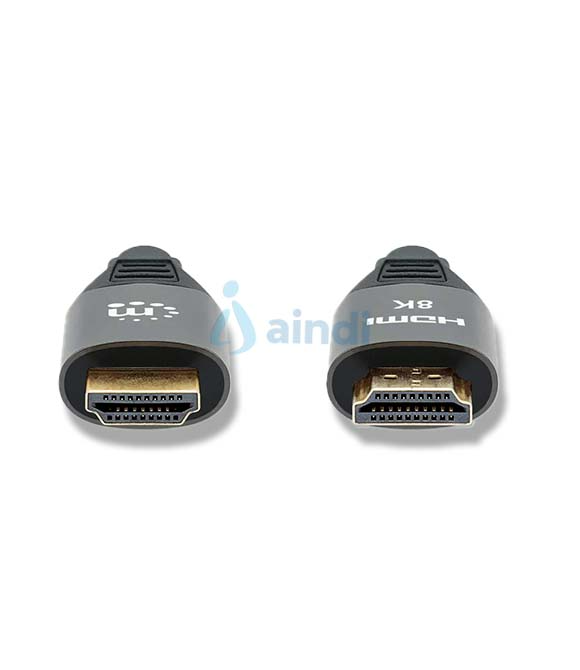 Cable Manhattan HDMI Certificado Ultra Alta Velocidad 8K a 60Hz / 4K a 120Hz con Ethernet - 2m - Color Negro