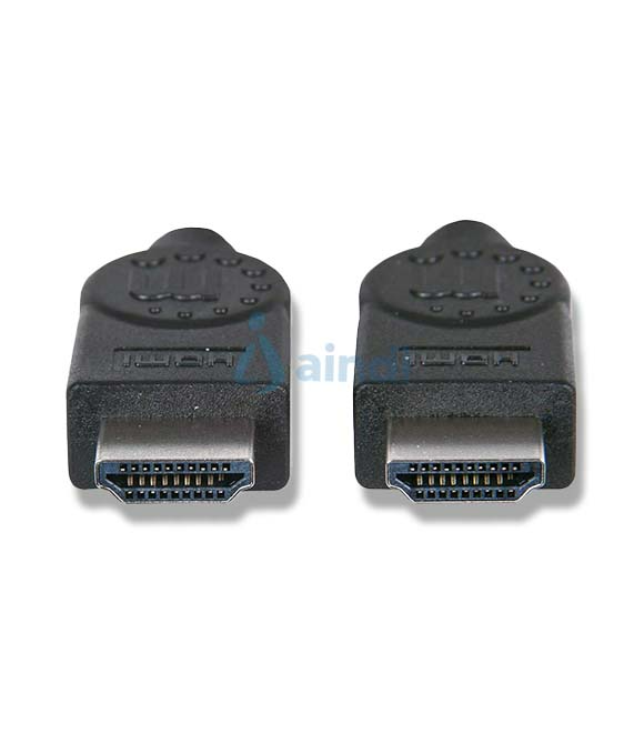 Cable HDMI Manhattan M-M Alta Velocidad Blindado 1m - Color Negro