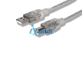 Manhattan 345408 Cable USB V2.0 A-B 5.0 m Plata