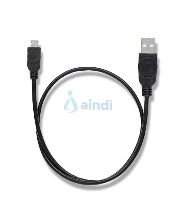 Cable Manhattan USB-A a Micro USB-B 2.0 Alta Velocidad - 0.5m - Color Negro