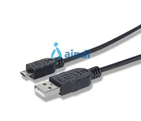 Manhattan 307161 Cable USB V2 A-Micro B Bolsa PVC 1.0 m Negro