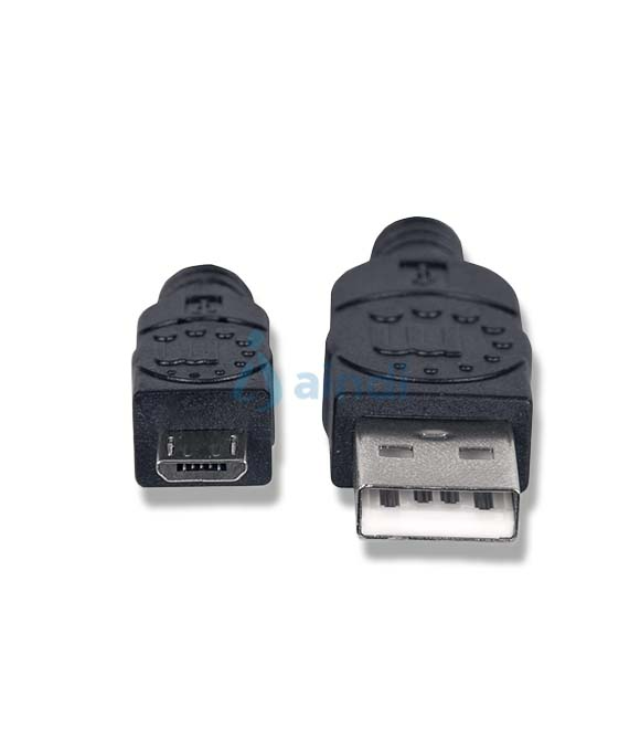 Manhattan Cable para Dispositivos USB Micro-B de Alta Velocidad. Longitud de cable: 1 m, Conector 1: USB A, Conector 2: Micro-USB B, Versión USB: USB 