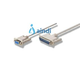 Manhattan 314770 cable de serie Gris 1,8 m DB-9 DB-25