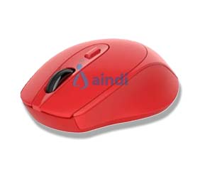 Nextep Mouse Inalámbrico Ergonómico USB 1600 dpi Rojo NE-411E