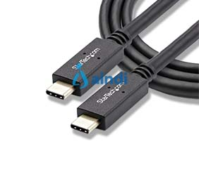 StarTech.com Cable de 1m USB-C con Entrega de Potencia hasta 5A - USB 3.1 de 10 Gbps USB Tipo C Certificado