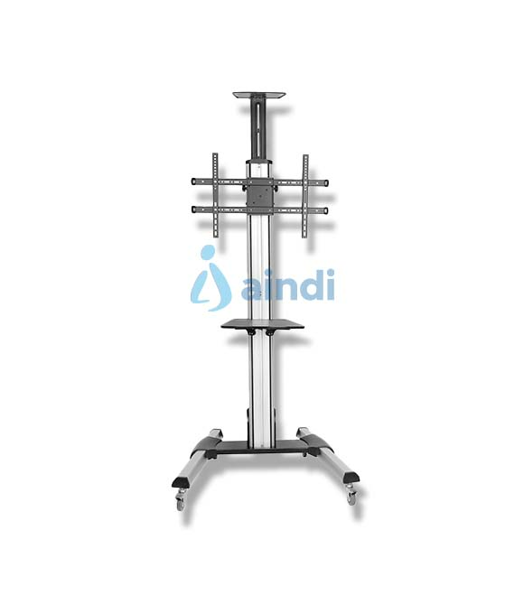 Carro de Transporte para Televisor de 32 a 70 Pulgadas - Carrito AV Móvil Mesa Rodante para TV VESA con Ajuste de un Toque