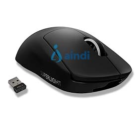 Mouse inalambrico Logitech Lightspeed para juegos PRO X SUPERLIGHT 2 color negro