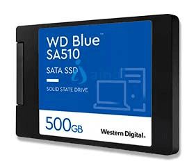 Unidad de estado solido ssd interno wd blue 500gb 2.5 sata3 6gb/s lect.560mbs escrit.530mbs 7mm laptop minipc 3dnand wds500g3b0a
