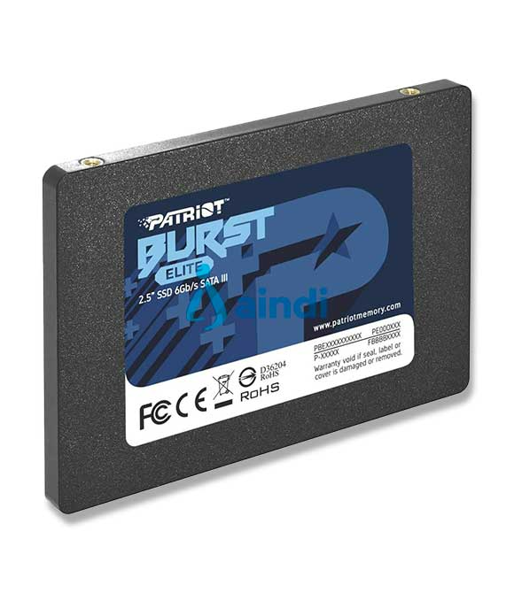 Unidad de Estado Sólido (SSD) Patriot Burst Elite 480GB 2.5" SATA III 7mm - Lectura 450 MB/s, Escritura 320 MB/s (Sin Bracket) para PC y Laptop