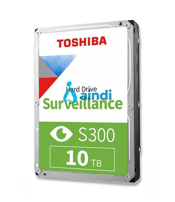 Disco Duro Interno Toshiba S300 Surveillance 10TB 3.5" 7200RPM SATA lll 6Gbit/s Caché 256MB para Videovigilancia