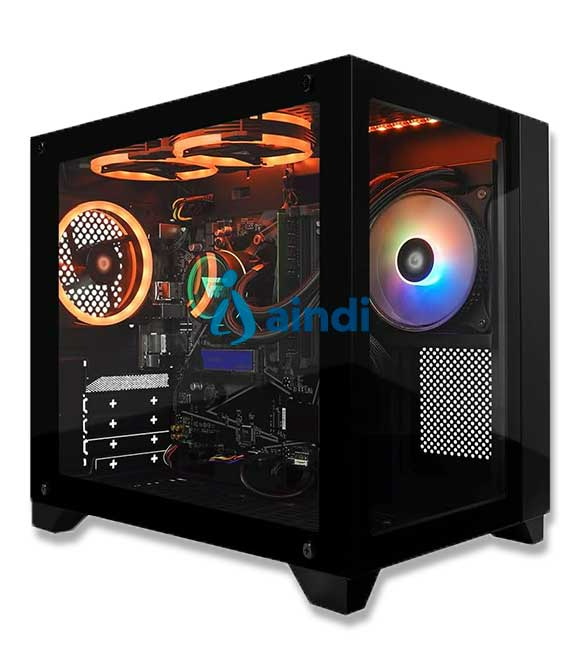 Game Factor CSG570 carcasa de ordenador Midi Tower Negro