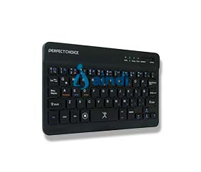 PERFECT CHOICE PC-200932 Mini Teclado Inalámbrico Bluetooth Universal Ultra delgado Color Negro | PC-200932