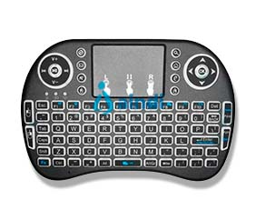 Brobotix 963814 Teclado Mini Inalámbrico Recargable Iluminado RGB | Product Key 963814