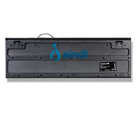 TECHZONE TZ16TEC01-ALA Teclado alámbrico Grimly con conexión USB, 104 teclas QWERTY