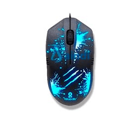 Mouse brobotix xplotion, alambrico, usb-a, iluminado rgb, negro