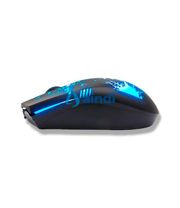 MOUSE BROBOTIX XPLOTION, ALAMBRICO, USB-A, ILUMINADO RGB, NEGRO