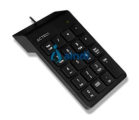 ACTECK AC-932622 Teclado Numérico USB Negro Universal AC-932622