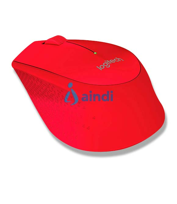 Mouse Óptico Logitech M280 Inalámbrico Color Rojo