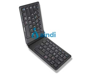Targus AKF003ES Teclado inalámbrico plegable ergonómico Bluetooth v5.1 USB color negro